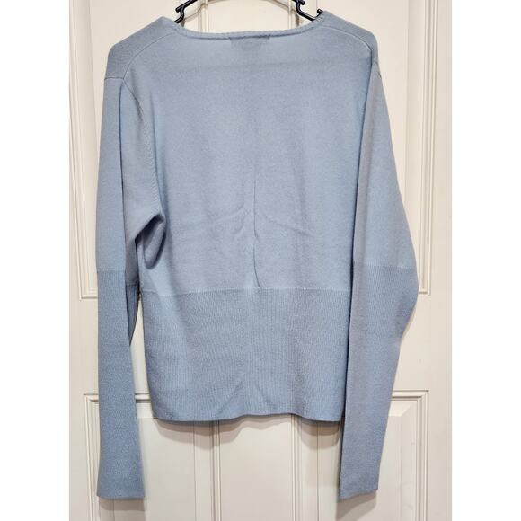 Willie Smith Cashmere Blue V Neck Sweater - Picture 4 of 6